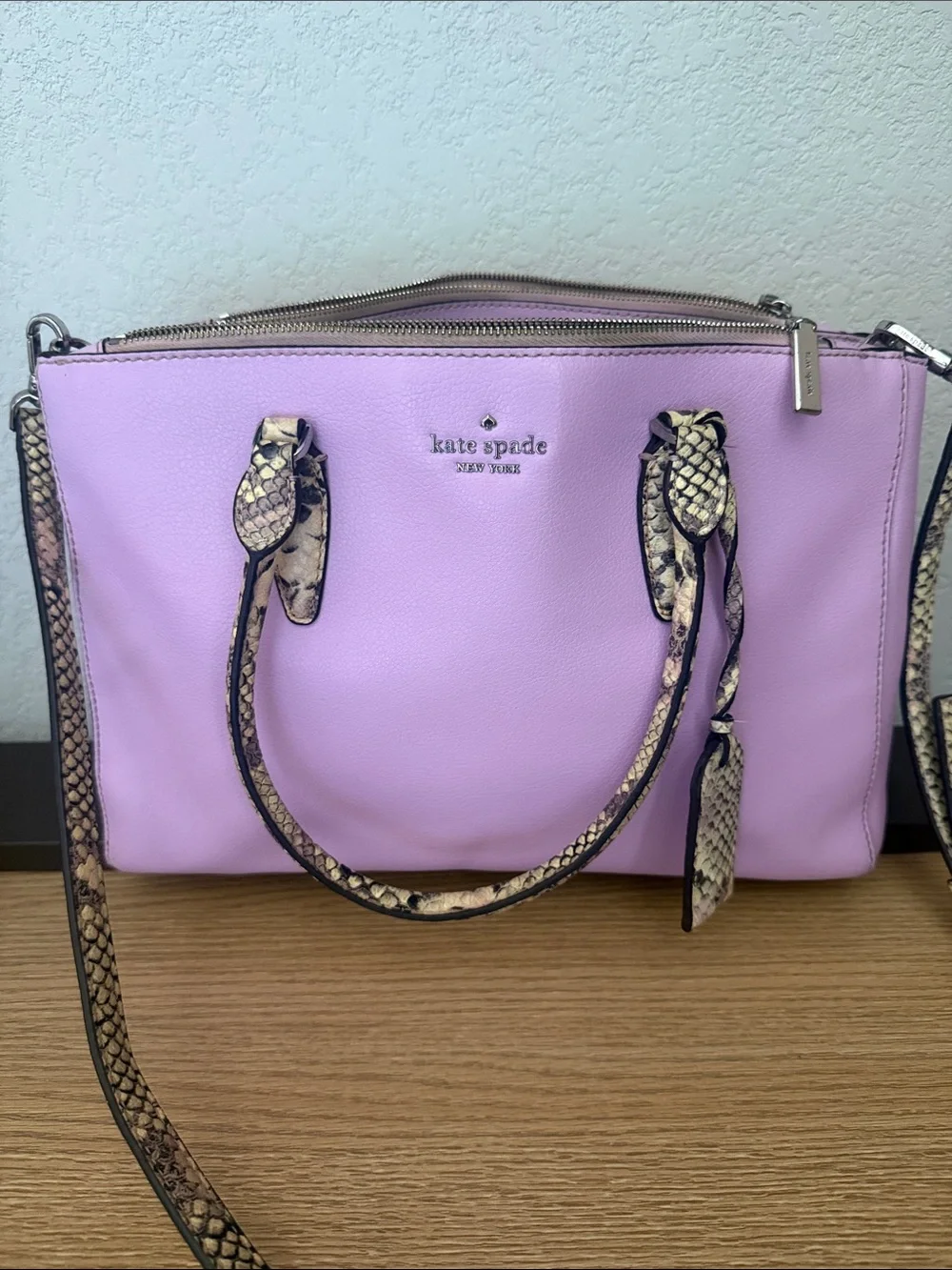 KATE SPADE MEDIUM TRIPLE COMPARTMENT SATCHEL DANI EXOTIC RARE!!!